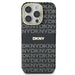 DKNY Repeat Texture Pattern With Stripe case for iPhone 16 Pro Max - black - Cell phone cases and covers<<<HurtelXML