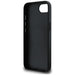DKNY Repeat Texture Pattern with Tonal Stripe case for iPhone 16e - black - Cell phone cases and covers<<<HurtelXML