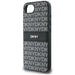 DKNY Repeat Texture Pattern with Tonal Stripe case for iPhone 16e - black - Cell phone cases and covers<<<HurtelXML