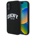 DKNY Silicone White Printed Logo MagSafe iPhone 16 Case - Black - Cell phone cases and covers<<<HurtelXML