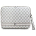 DKNY Sleeve Checkered Pattern Printed Stripes 14’’ Laptop Case - Beige - Laptop bags<<<HurtelXML