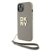 DKNY Wrist Strap Stock Logo case for iPhone 15 / 14 / 13 - beige - Cell phone cases and covers<<<HurtelXML