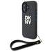 DKNY Wrist Strap Stock Logo iPhone 16 Case - Black - Cell phone cases and covers<<<HurtelXML