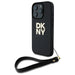 DKNY Wrist Strap Stock Logo iPhone 16 Pro Max Case - Black - Cell phone cases and covers<<<HurtelXML