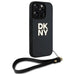 DKNY Wrist Strap Stock Logo iPhone 16 Pro Max Case - Black - Cell phone cases and covers<<<HurtelXML