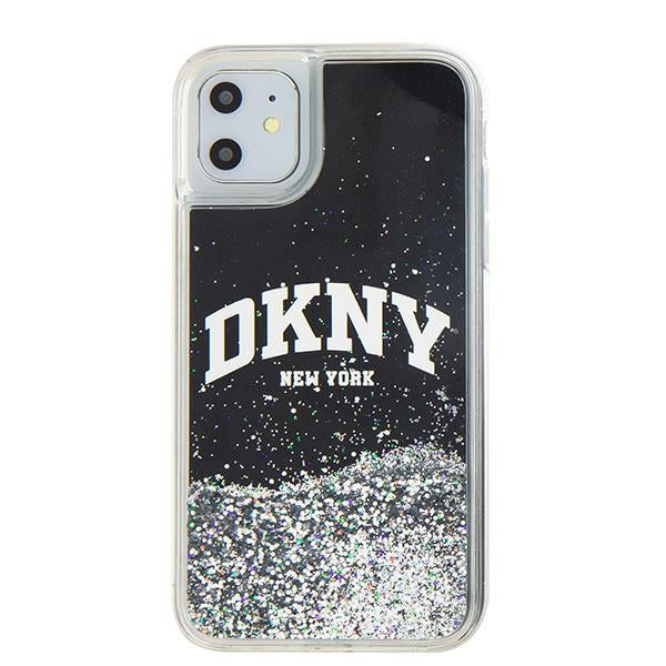 DKNY Liquid Glitter Big Logo case for iPhone 11 / Xr - black