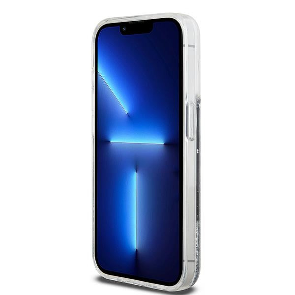 DKNY Liquid Glitter Big Logo iPhone 14 Pro Case - Black