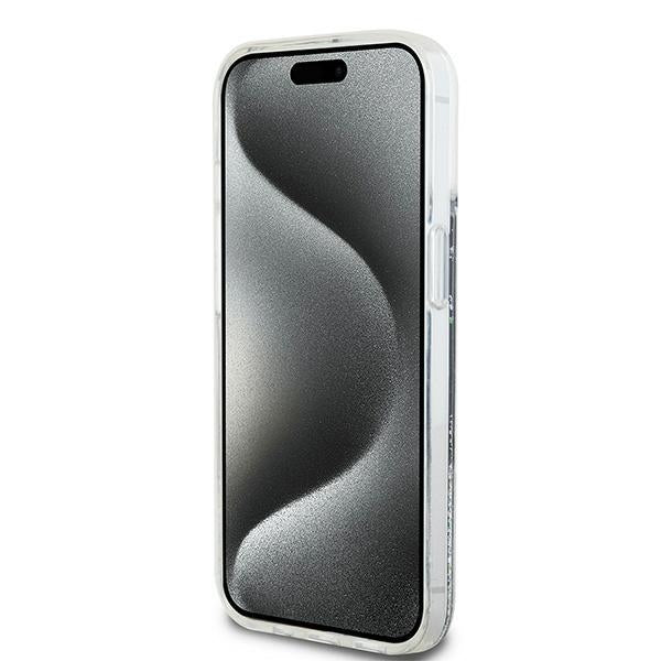 DKNY Liquid Glitter Big Logo iPhone 14/15/13 Case - Black