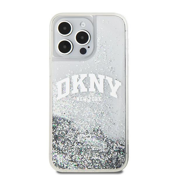 DKNY Liquid Glitter Big Logo case for iPhone 15 Pro - white