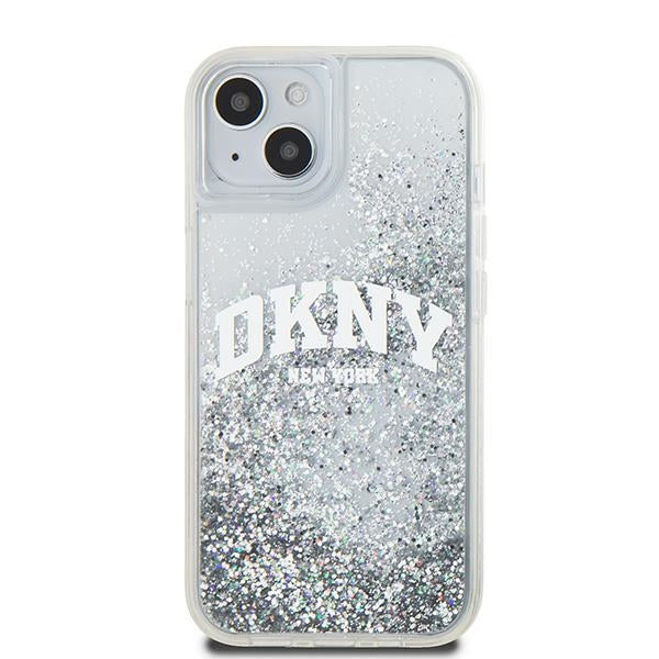 DKNY Liquid Glitter Big Logo case for iPhone 15 / 14 / 13 - white