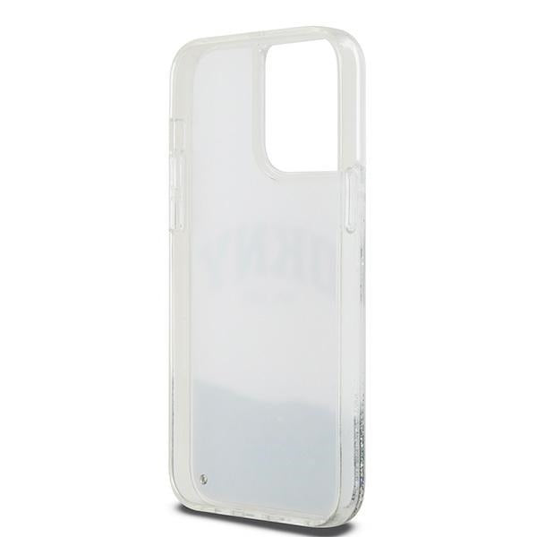 DKNY Liquid Glitter Big Logo case for iPhone 15 Pro Max - white