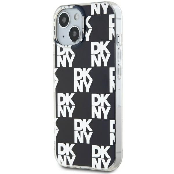 DKNY IML Checkered Mono Pattern case for iPhone 15 / 14 / 13 - black