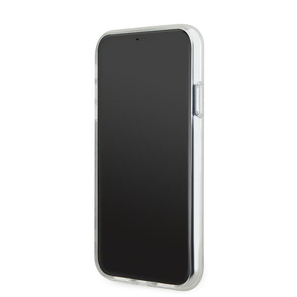DKNY IML Checkered Mono Pattern &amp; Printed Stripes MagSafe case for iPhone 11 / Xr - beige