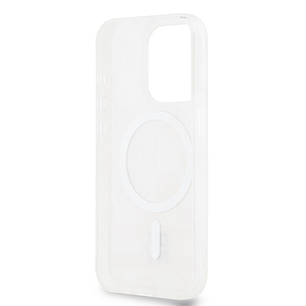 DKNY IML Checkered Mono Pattern &amp; Printed Stripes MagSafe case for iPhone 13 Pro Max - pink