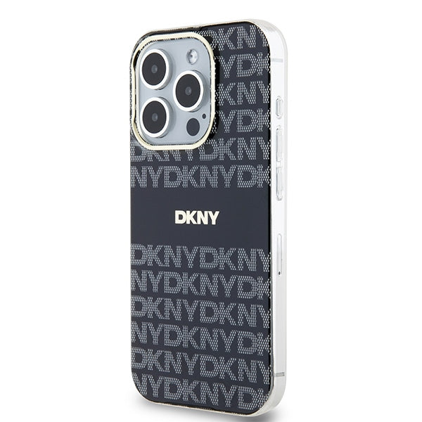 DKNY IML Mono &amp; Stripe MagSafe case for iPhone 14 Pro - black