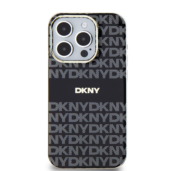 DKNY IML Mono &amp; Stripe MagSafe case for iPhone 14 Pro Max - black