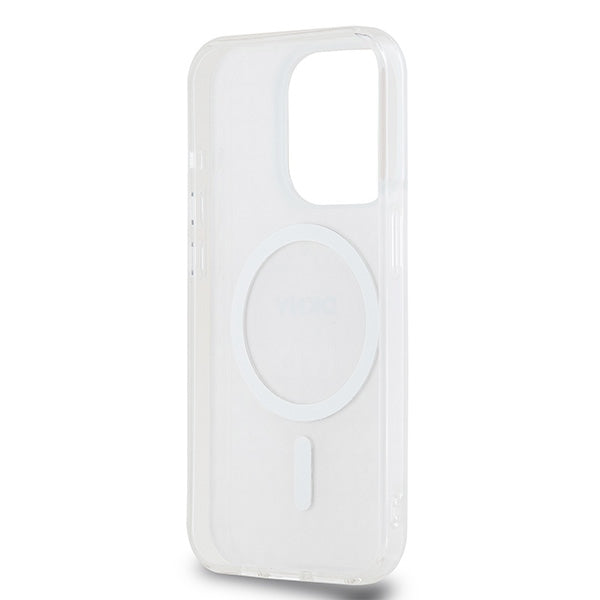 DKNY IML Mono &amp; Stripe MagSafe case for iPhone 14 Pro Max - pink