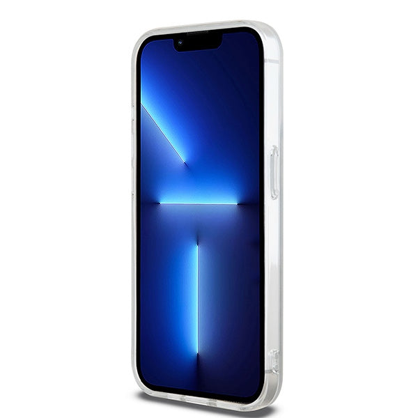 DKNY IML Mono &amp; Stripe MagSafe case for iPhone 15 Pro - beige