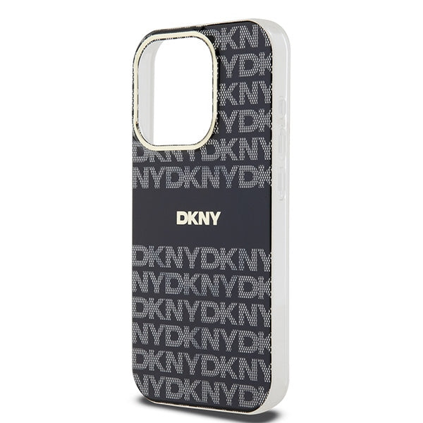 DKNY IML Mono &amp; Stripe MagSafe case for iPhone 15 Pro - black