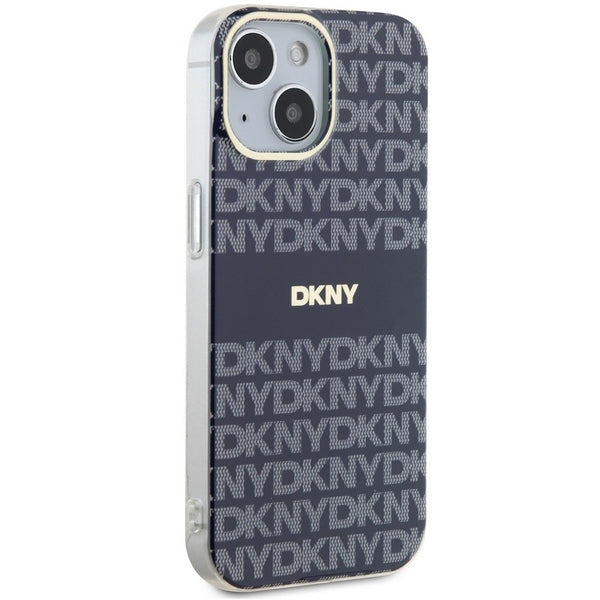 DKNY IML Mono &amp; Stripe MagSafe case for iPhone 15 / 14 / 13 - blue