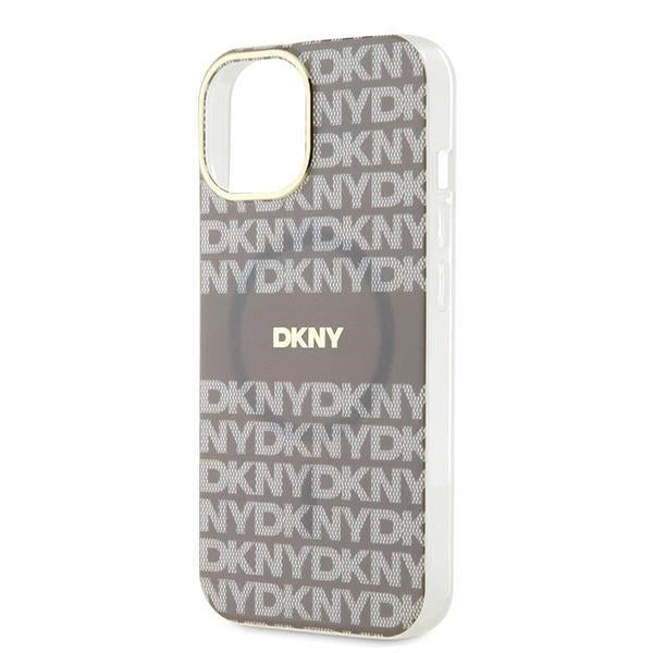 DKNY IML Mono &amp; Stripe MagSafe case for iPhone 15 / 14 / 13 - beige
