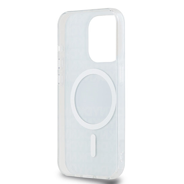 DKNY IML Mono &amp; Stripe MagSafe case for iPhone 15 Pro Max - blue