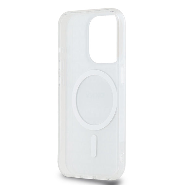 DKNY IML Mono &amp; Stripe MagSafe case for iPhone 15 Pro Max - beige