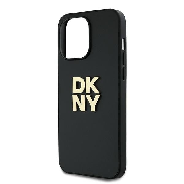 DKNY Wrist Strap Stock Logo case for iPhone 14 Pro - black