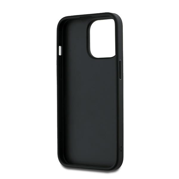 DKNY Wrist Strap Stock Logo case for iPhone 14 Pro Max - black