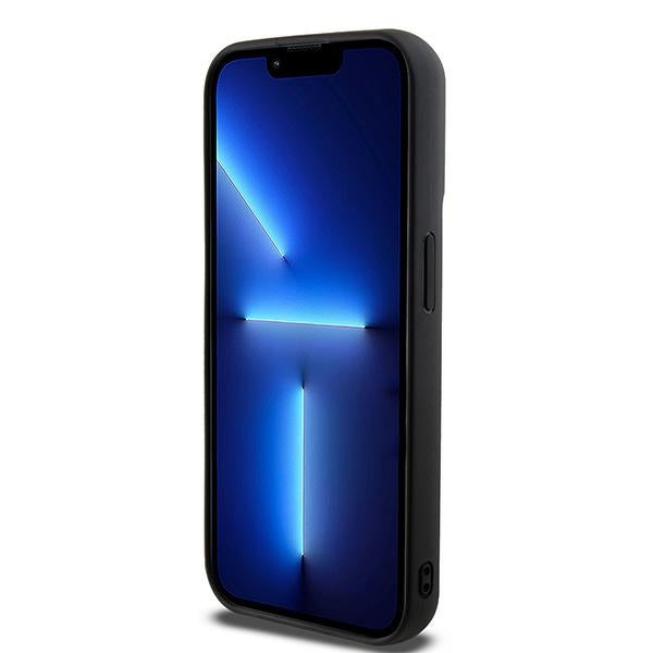 DKNY 3D Rubber Repeat Pattern case for iPhone 15 Pro - black