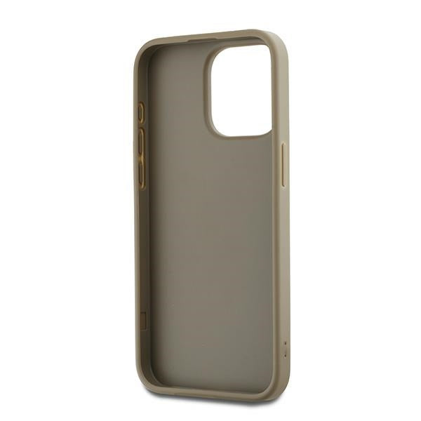 DKNY Wrist Strap Stock Logo case for iPhone 15 Pro - beige