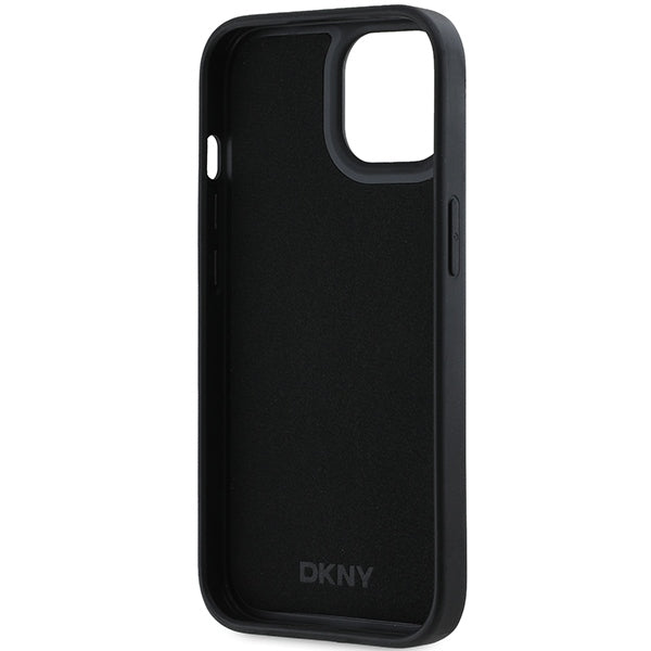 DKNY 3D Rubber Repeat Pattern case for iPhone 15/14/13 - black