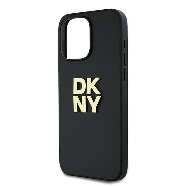 DKNY Wrist Strap Stock Logo case for iPhone 15 Pro Max - black