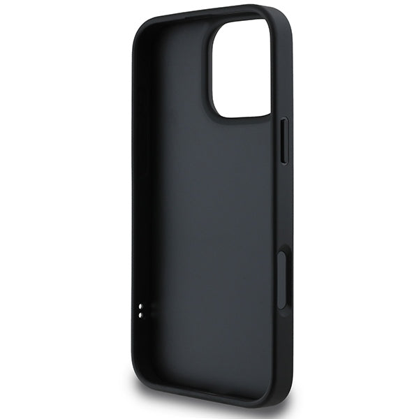 DKNY Quilted Stack Logo iPhone 16 Pro Case - Black