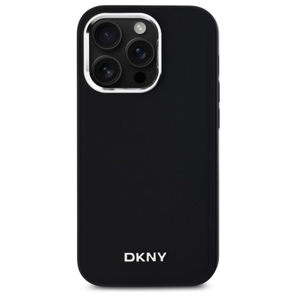DKNY Plain Logo MagSafe iPhone 14 Pro Case - Black