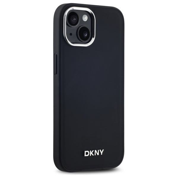 DKNY Plain Logo MagSafe iPhone 14 Case - Black