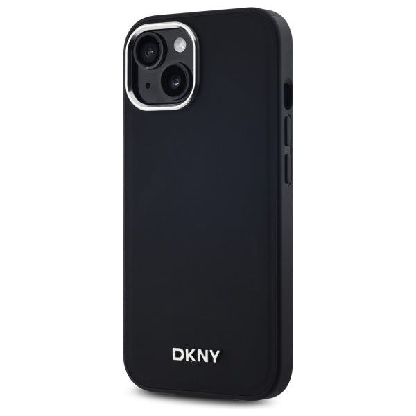 DKNY Plain Logo MagSafe iPhone 14 Case - Black