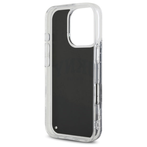 DKNY DKHCP16XLBNAEK iPhone 16 Pro Max 6.9" black/black hardcase Liquid Glitter Arch Logo