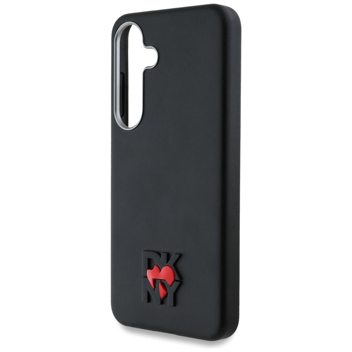 DKNY Leather Heart of NY Case for Samsung Galaxy S25 - Black