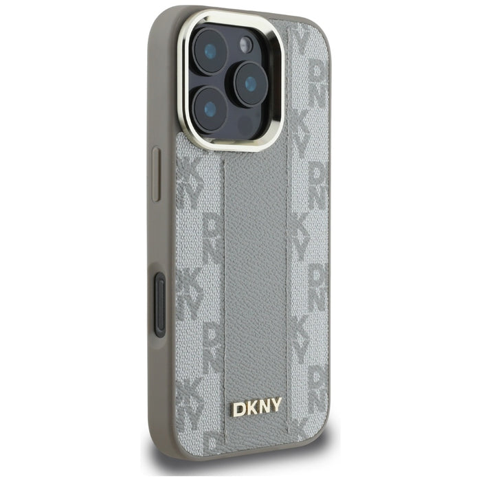 DKNY Checkered Pattern Magsafe iPhone 16 Pro Case - Beige
