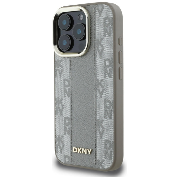 DKNY Checkered Pattern Magsafe iPhone 16 Pro Max Case - Beige