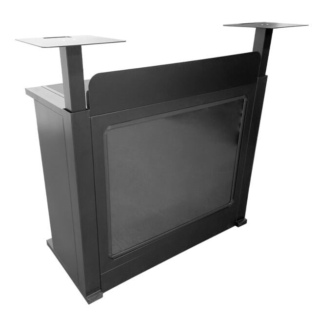 DNA Professional DJ BOOTH BK - DJ booth with illuminated RGB LED panel (black)