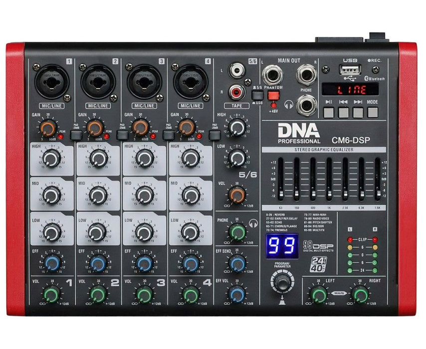 DNA CM6-DSP - USB audio mixer with MP3 player