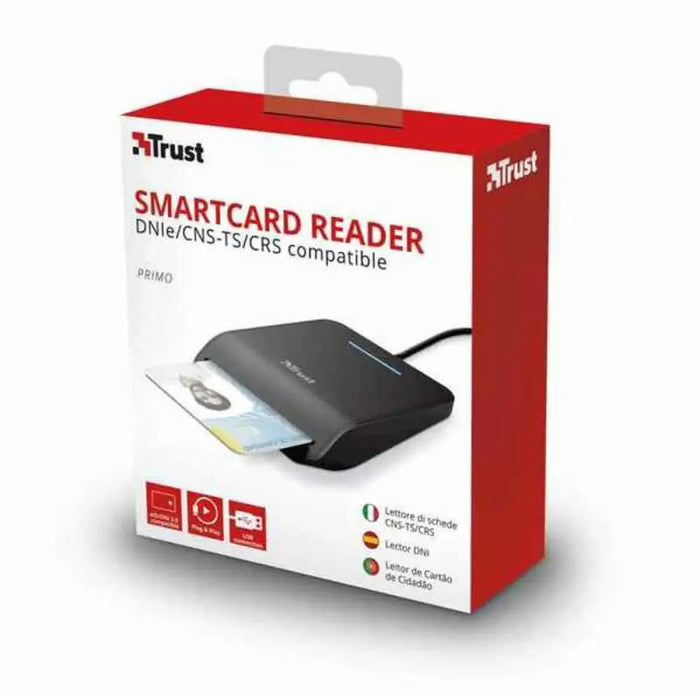 DNI/SIP Card Reader Trust Primo Black Plug & Play - Компютър Мрежи и компоненти<<<Компютри|
