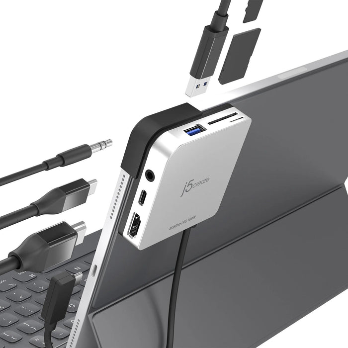 Docking station j5create JCD612 USB-C to 4K 60 Hz HDMI For iPad Pro - Аксесоари за лаптопи/таблети<<<Лаптопи таблети и