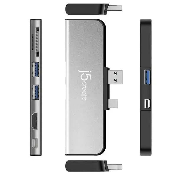 Docking station j5create JDD320B for MS Surface Pro 4/5/6 USB-A Mini DP Black - Аксесоари за лаптопи/таблети<<<Лаптопи