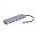 Dockstation GEMBIRD A-CM-COMBO3-03 Grey Silver 100 W - HUB USB<<<Компютър Мрежи и компоненти<<<Компютри|