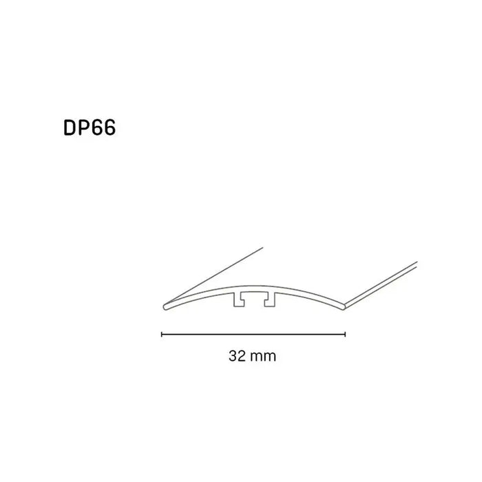 DOELLKEN CONCEALED MOUNTING TRANSITION SLAB 30 MM. SILVER 0.93 M. - Лайстни<<<Паркет и елементи за монтаж<<<Подови и