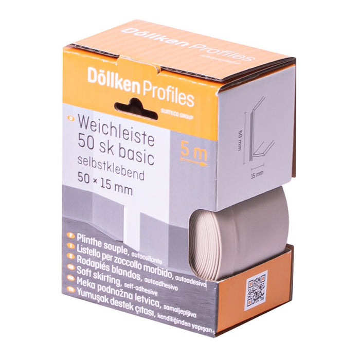 PVC FLOOR SKIRT DOELLKEN SELF-ADHESIVE BEIGE 5M
