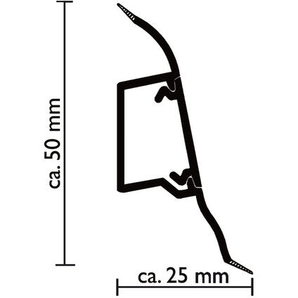 DOELLKEN SLK50 DOELLKEN SLK50 NATURAL WALNUT INTERIOR CORNER FOR PVC SKILLS